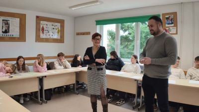 Spotkanie z sędzią Sądu Rejonowego w Goleniowie, panią Wiolettę Witkowską-Kowalczyk.