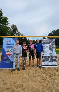 Turniej Plażowej Piłki Siatkowej Chłopców Szkół Ponadpodstawowych w Gminie Nowogard.